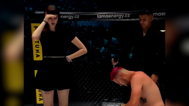 MMA fighter loses then has proposal rejected