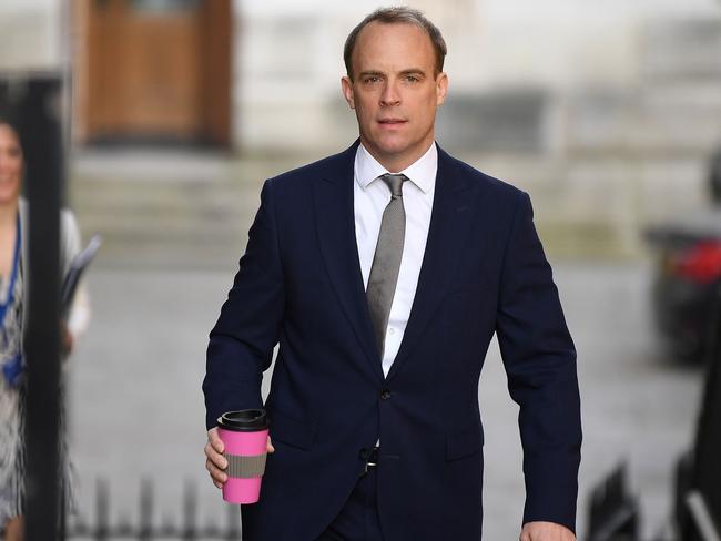 Britain's Foreign Secretary Dominic Raab. Picture: AFP