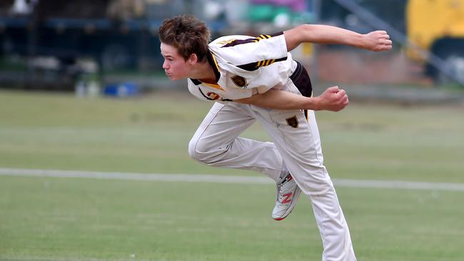 Padua College bowler George Kelsall. Picture, John Gass