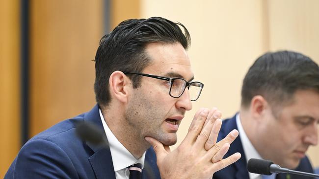 Jewish MP Josh Burns, whose grandmother fled Nazi Germany to seek refuge in Australia, chaired the committee hearings into anti-Semitism at Australian universities. Picture: NewsWire / Martin Ollman