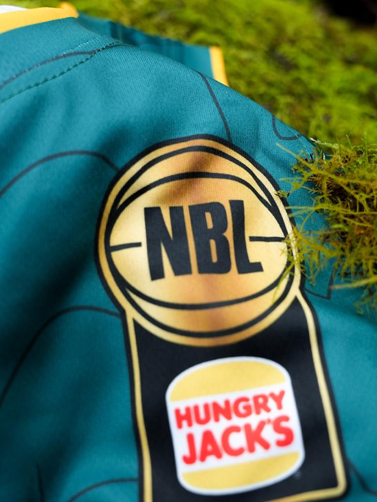 The new gold logo for the NBL champions.