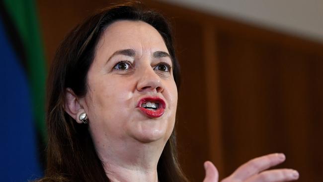 BRISBANE, AUSTRALIA - NewsWire Photos - JUNE 30, 2021.Queensland Premier Annastacia Palaszczuk is speaks during a Covid update press conference. Queensland has gone into a 3-day lockdown due a Covid outbreak.Picture: NCA NewsWire / Dan Peled