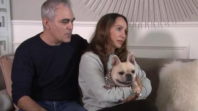 Daniele and Sabrina had to fork out $37k for their dog Matisse's care. Picture: Channel 9 / A Current Affair