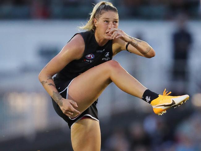 Tayla Harris has a massive social media following. Picture: Michael Klein