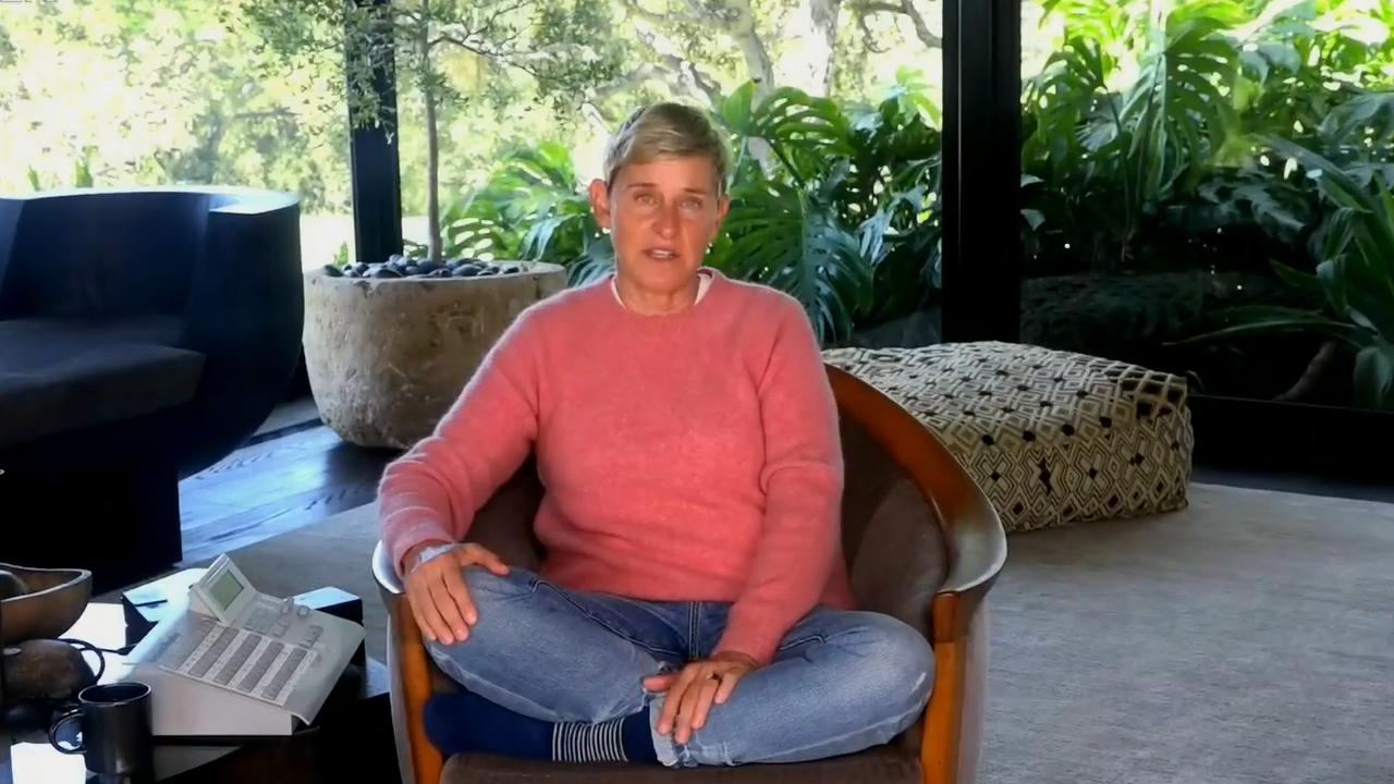 Ellen DeGeneres was hosting episodes of her talk show from her home.