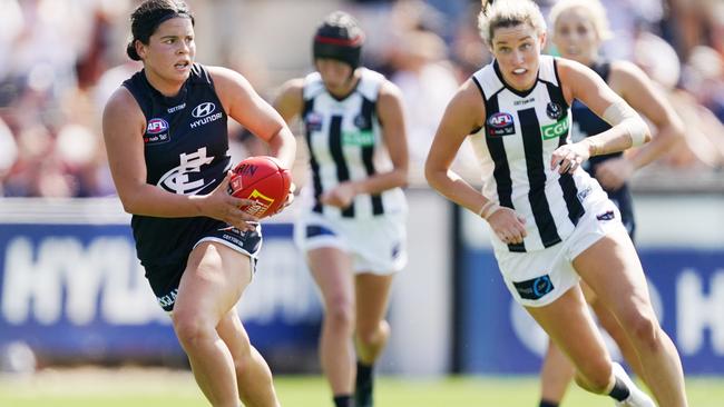 Madison Prespakis has dominated so far this AFLW season. But you won’t be able to comment on it on our website platform. Picture: AAP Image