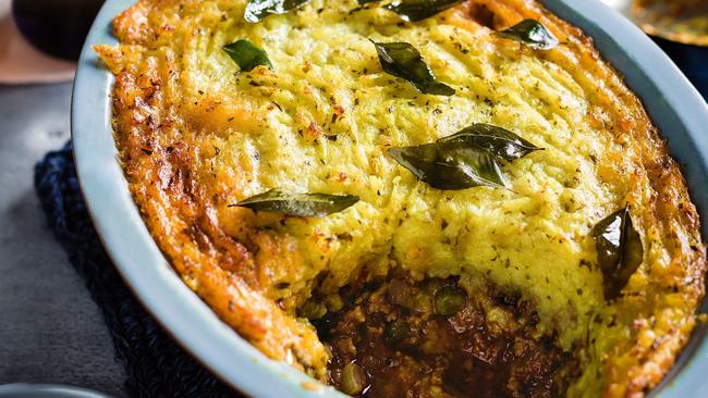 Potato pies: Curry shepherd's pie.