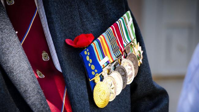 War medals worn proudly at the Charleville Remembrance Day service. Optix Photography: Supplied.