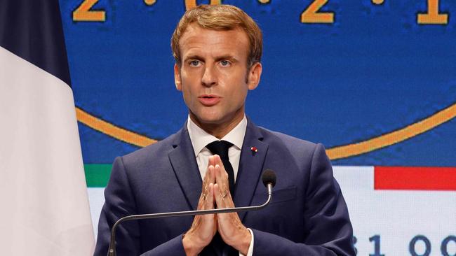 France's President Emmanuel Macron during the G20 Summit. Picture: Ludovic Marin/AFP