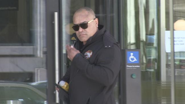 Pitasoni Ulavalu at court late last year. He was killed on Sunday in what police believe to be a bikie-linked murder. Picture: 10 News First.