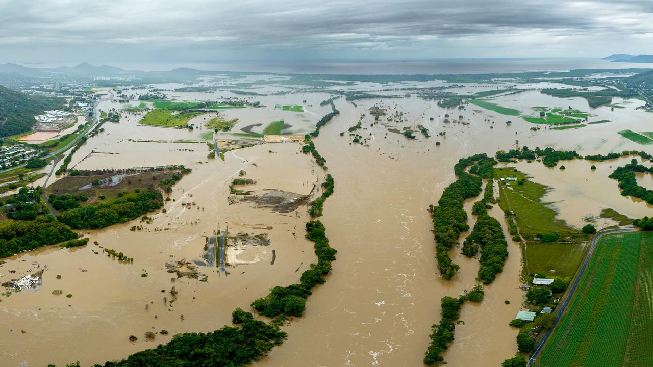 The Barron River in flood after Cyclone Jasper. Picture: Cockatours