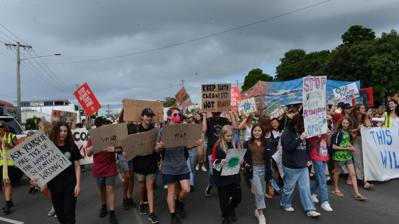 A School Strike for Climate protest was held in Byron Bay on Friday, May 21, 2021. Picture: Liana Boss