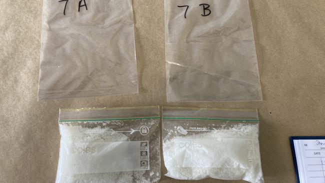 Detectives executed search warrants at Loganlea, Aspley and Deagon addresses, after seizing two-kilogram seizure of methamphetamine from inner City Brisbane apartments, belonging to Trinidy Smith. Picture: Queensland police