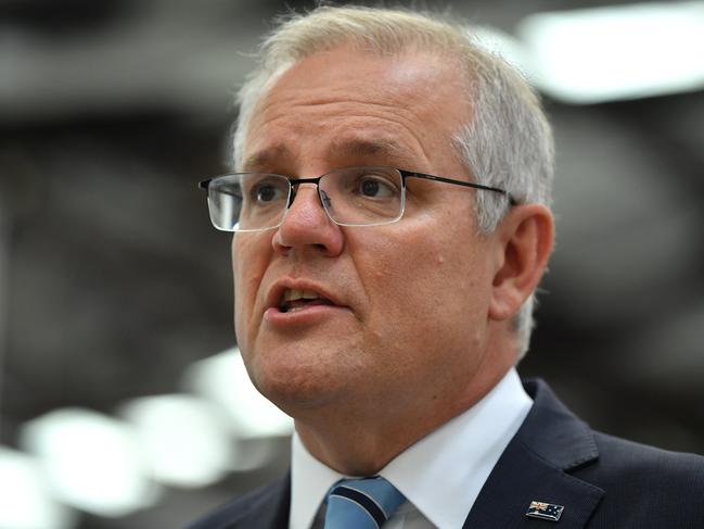 Prime Minister Scott Morrison dismissed suggestions the meeting was about standing up against China. Picture: NCA NewsWire/Joel Carrett