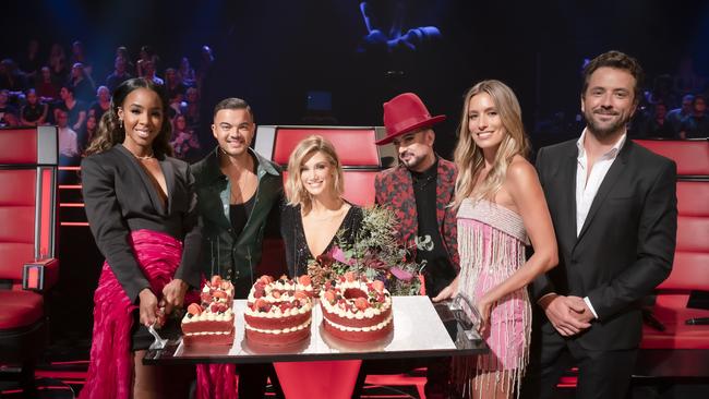 Delta Goodrem notches up 150 episodes and nine years on The Voice Australia. Supplied