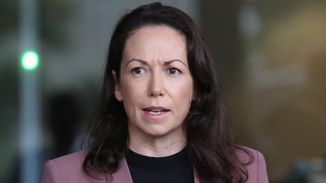 Emergency Services minister Jaclyn Symes announced the details of the redress scheme on Friday. Picture: David Crosling