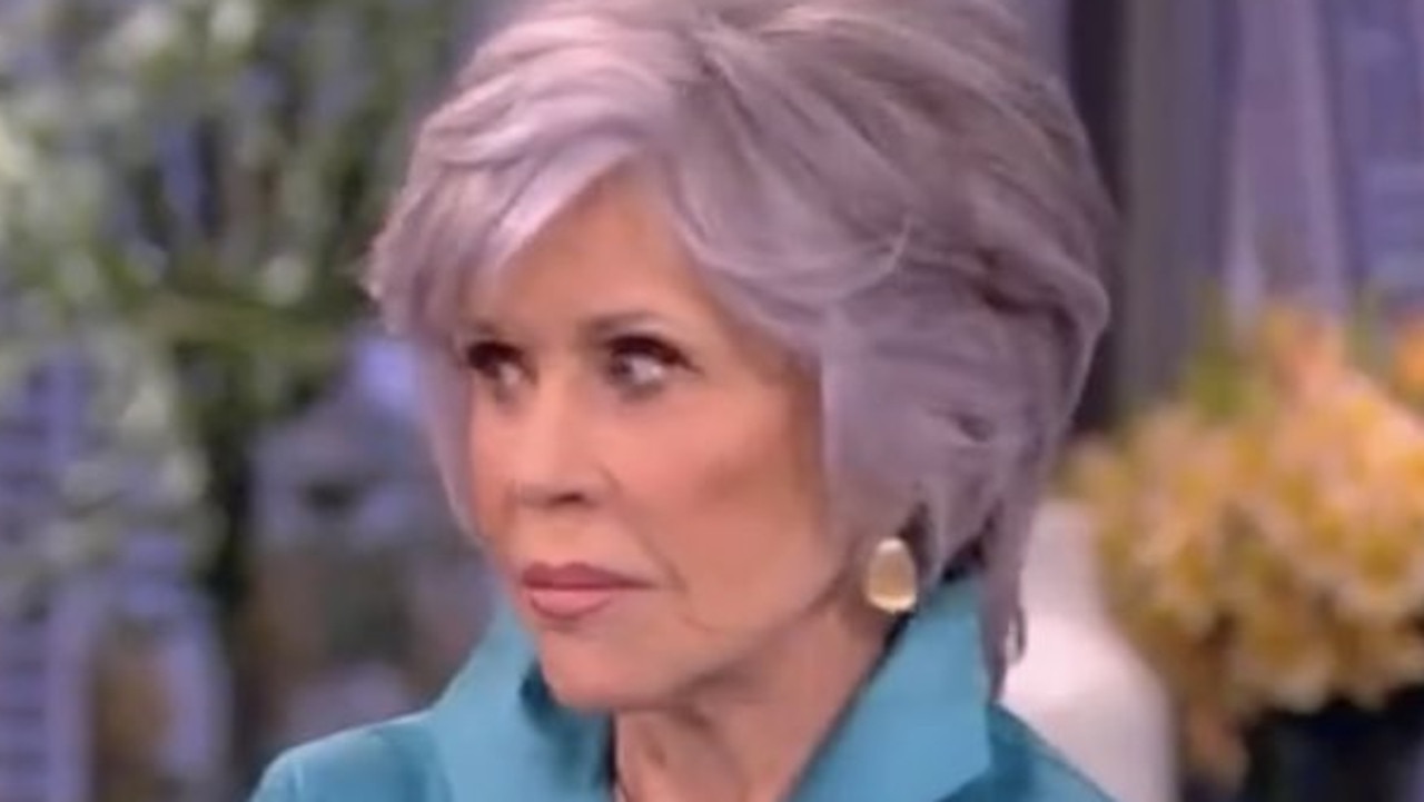 Fonda gave host Joy Behar a long stare after she’d insisted the actress was “just kidding.”