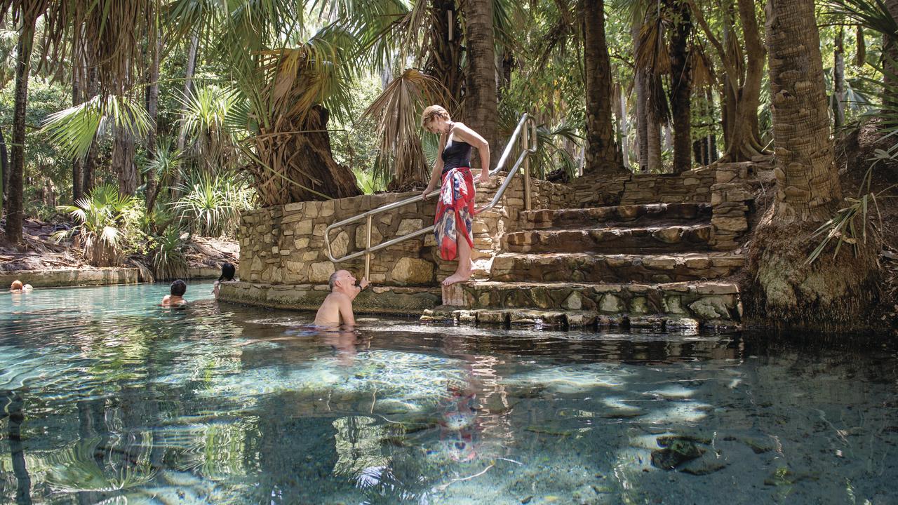 Not a cenote in Mexico … rather the Mataranka Thermal Pool at Elsey National Park in the Northern Territory. Picture: Tourism NT