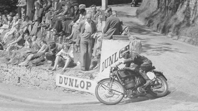 1949: Isle of Man TT held the first premier class world championship race.