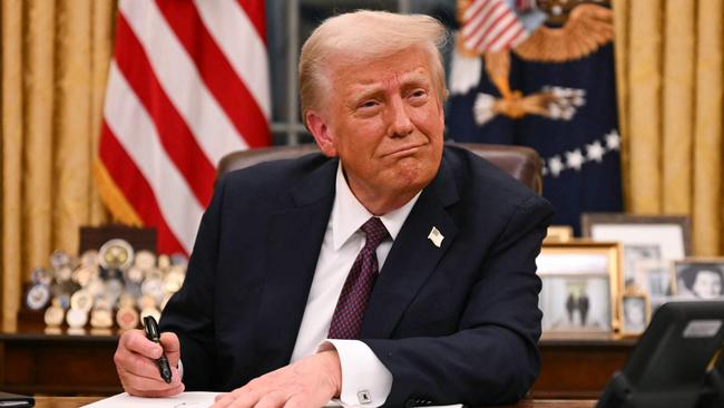 He said Australia would face a 10 per cent tariff. Picture: NewsWire / Jim Watson / Pool / AFP