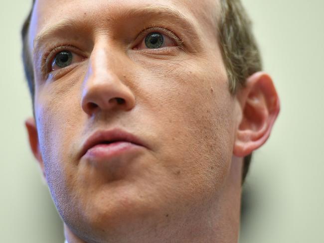 Facebook’s Mark Zuckerberg. Picture: AFP