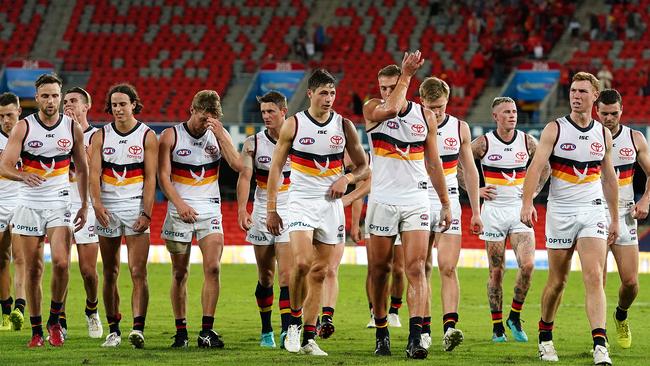 Adelaide has been crunched to $1.65 with TAB to record the most losses this season. Picture: AAP Image