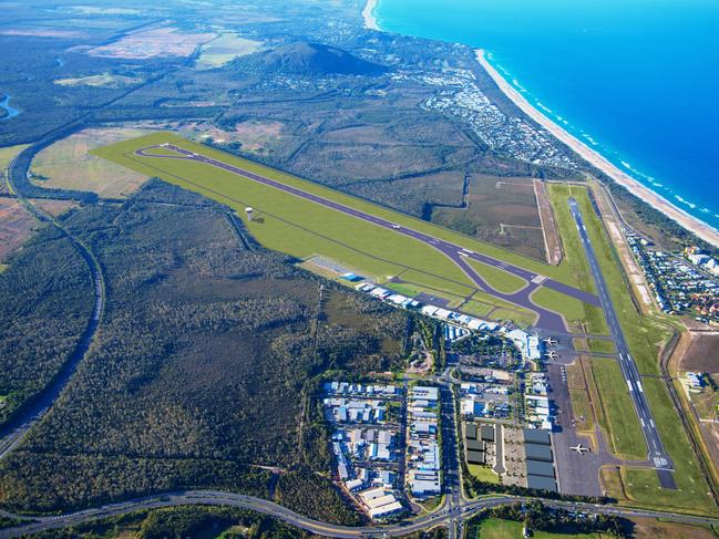 An artist's impression of the Sunshine Coast Airport expansion project