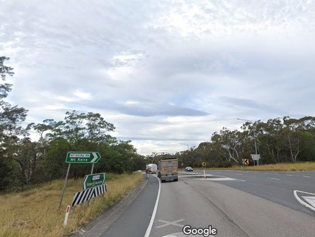 Emergency services were called to the intersection of Picton Road and Mount Keira Road at Cataract after a three-vehicle crash on Sunday, February 27. Picture: Google Maps