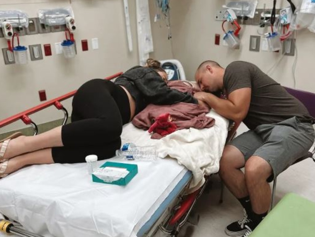 Her grief-stricken parents shared harrowing photos on social media of them with the little girl in the hospital.