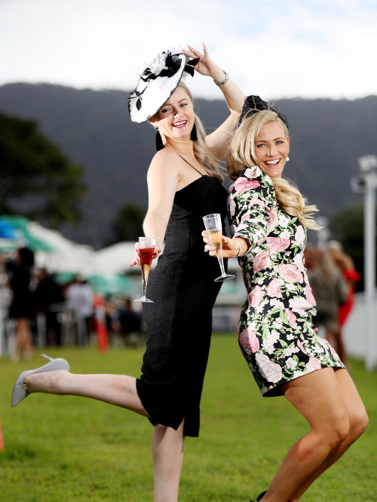 2020 Cairns Cup day at Cannon Park. Kelly Hill and Andrea Ambrosio. Picture: Stewart McLean