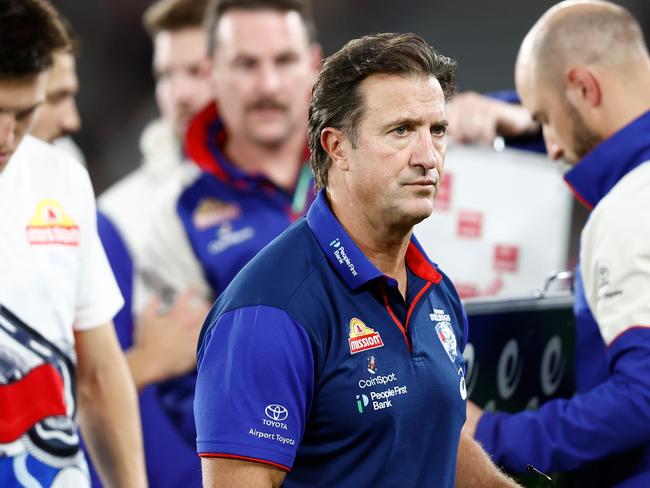 Luke Beveridge and the Bulldogs are under pressure to deliver in 2025.