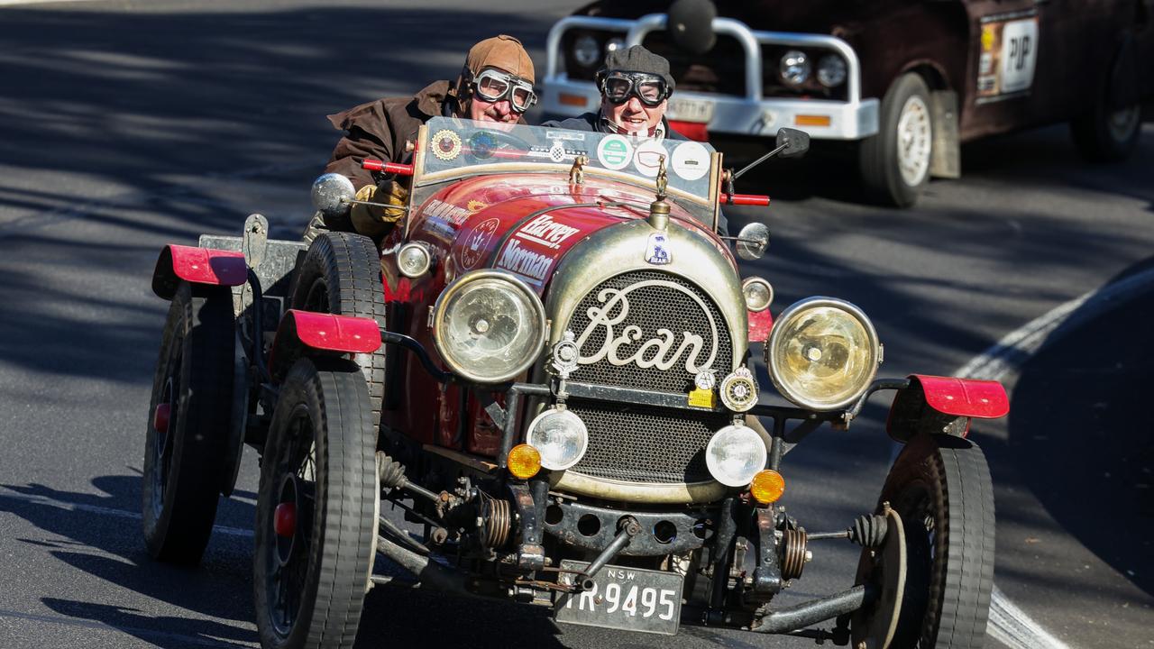 The 1920 Bean Roadster driven by Telegraph Cartoonist Warren Brown and Editor-at-large Matthew Benns. Picture: wrightphoto1@mac.com