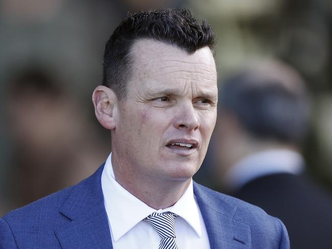 SYDNEY, AUSTRALIA - JUNE 18: Trainer Joe Pride looks on after winning race 6 the NSW Bookmakers Co-op Handicap with Rubinocchi during Sydney Racing at Rosehill Gardens on June 18, 2022 in Sydney, Australia. (Photo by Mark Evans/Getty Images)