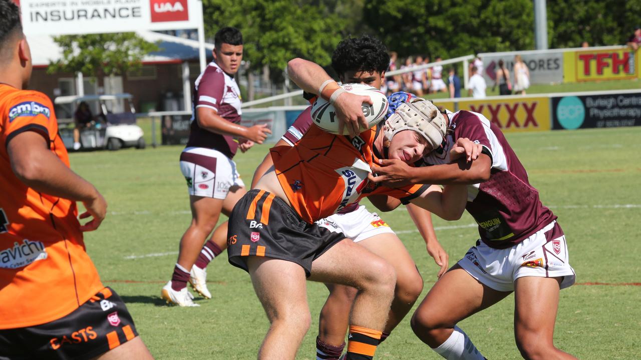 Bears v Tigers in Connell Challenge action. Pic Mike Batterham