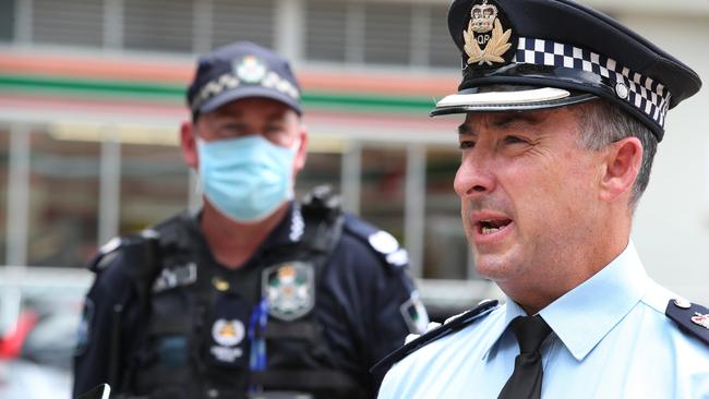 Gold Coast District Acting Chief Superintendent Rhys Wildman and who helped manage and supervise border operations at the Tweed Border. Picture Glenn Hampson