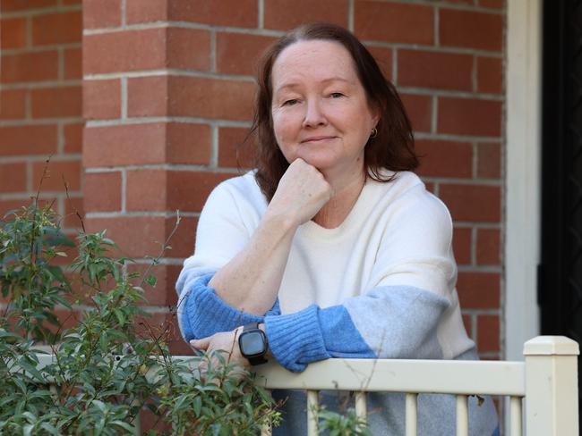 ADELAIDE, SOUTH AUSTRALIA - Advertiser Photos May 14, 2025 - Tammy Tonkin outside  her home in Greenacres, SA.  Picture: Emma Brasier