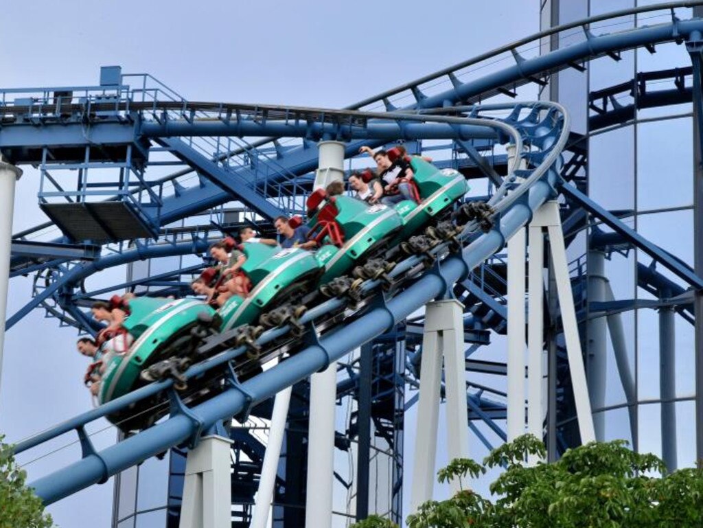 There are 13 roller-coasters throughout the park