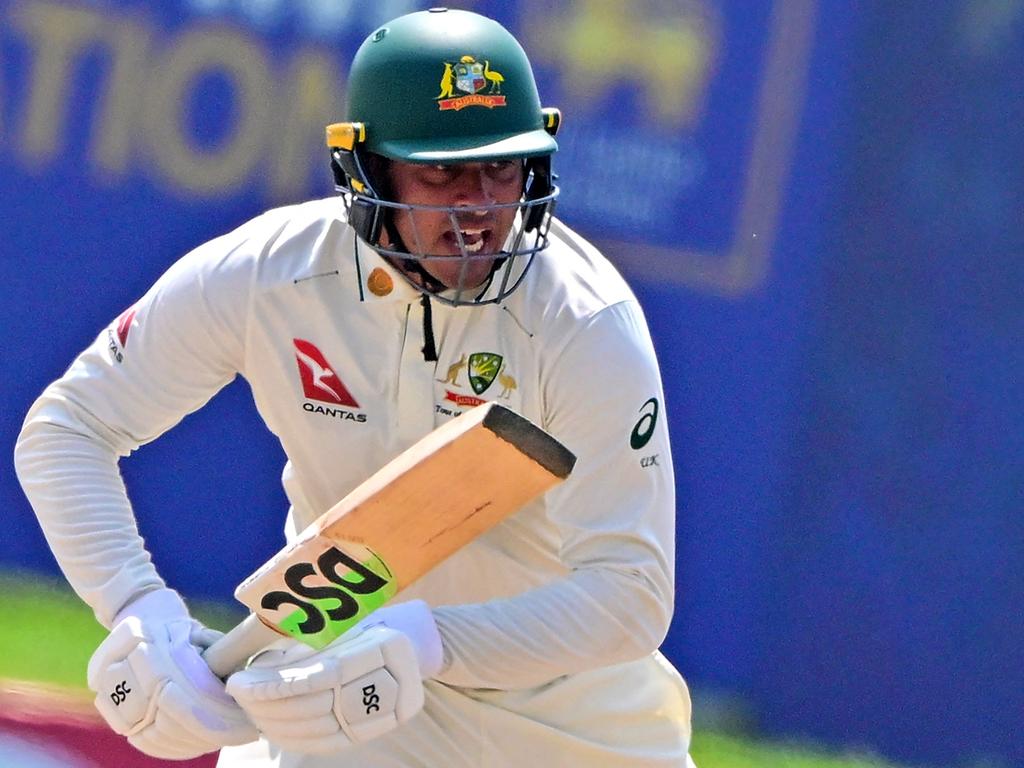 Usman Khawaja was born in Pakistan, but emigrated to Australia with his family when he was four. He’s now played 80 Tests for Australia. Picture: AFP