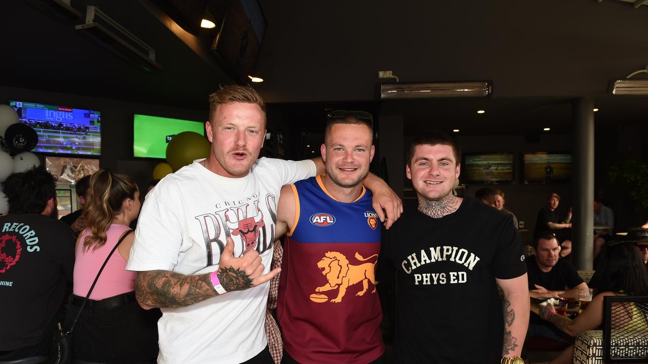 Jake Voss, Matt Ludbrook and Riley Rossiter. AFL GF in Geelong.