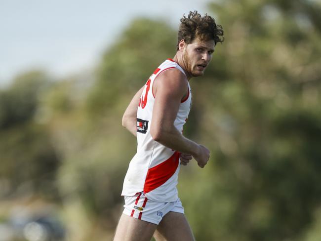 MPNFL Div 1: Frankston YCW v Sorrento. Sorrento Sam Gibson. Picture: Valeriu Campan