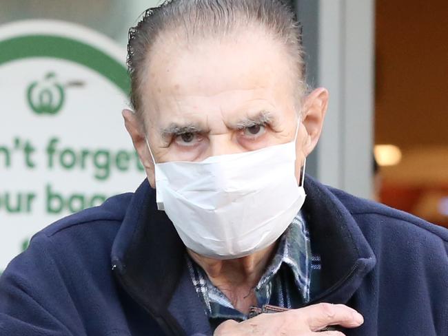 Shoppers are seen outside a Woolworths in Marrickville in Sydney, Tuesday, March 17, 2020. A dedicated shopping hour is underway for seniors and pension card holders who've been disadvantaged by panic buying by the general public in the wake of the coronavirus outbreak (AAP Image/Danny Casey) NO ARCHIVING