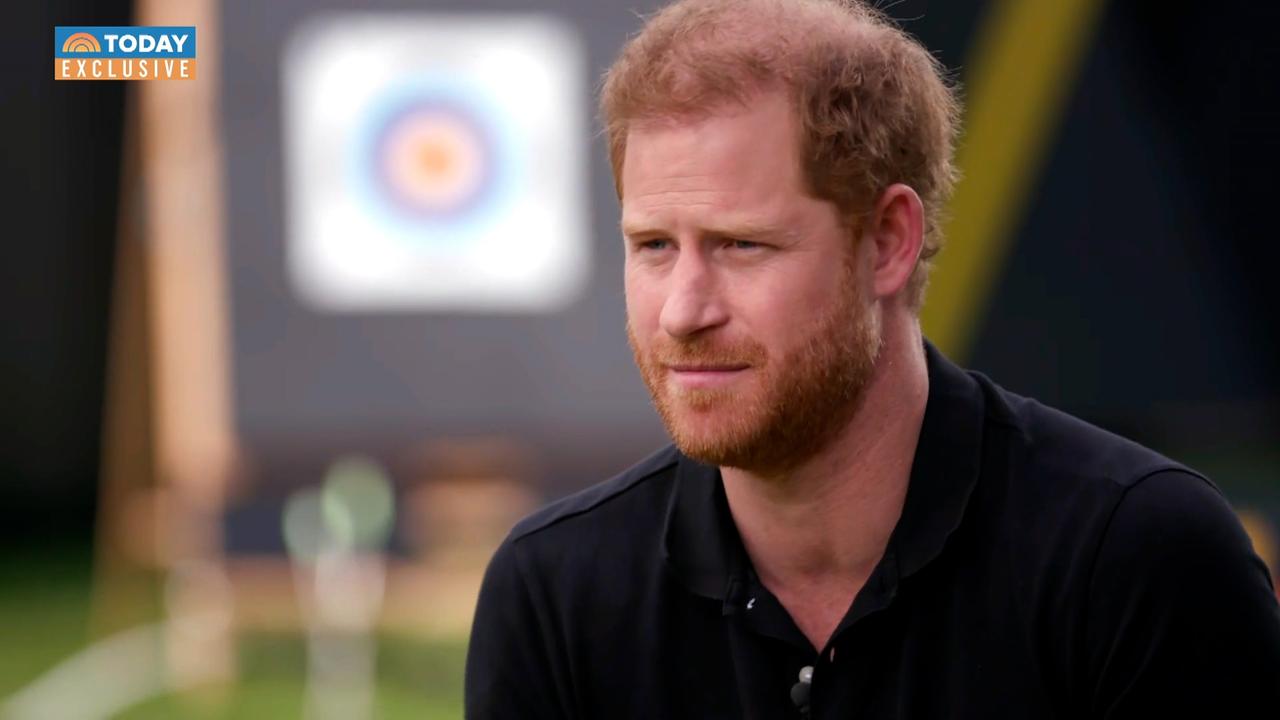 Prince Harry is interviewed by Today host Hoda Kotb. Picture: supplied