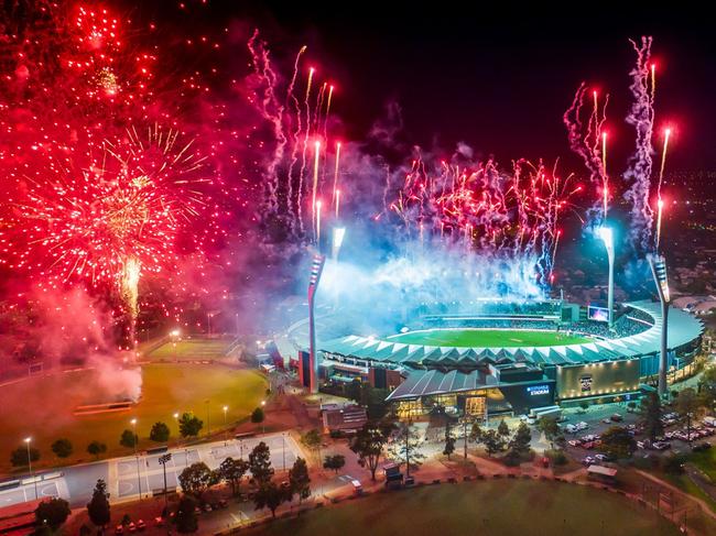 Renders for 2026 Commonwealth Games arenas and stadiums, Kardinia Park fireworks, GeelongPicture: Supplied