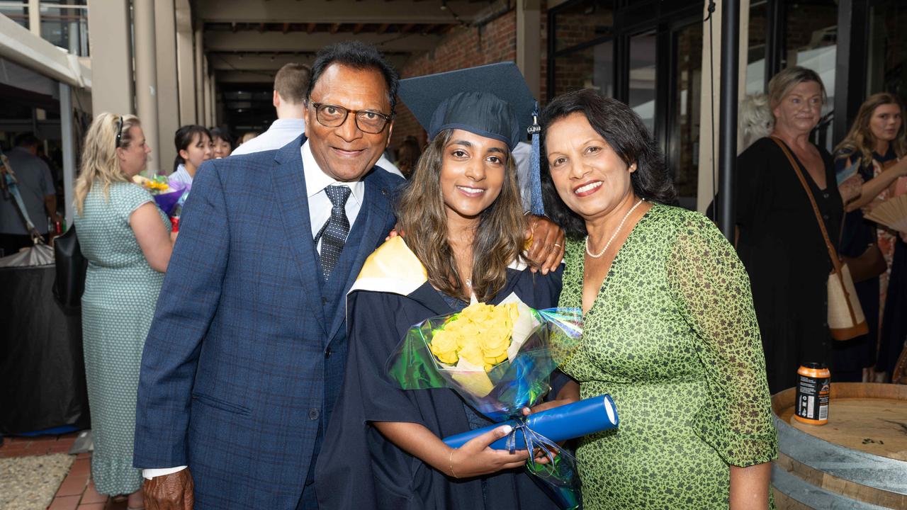 03-02-2025 Deakin University graduation Tony, Anne and Helene Chavrimootoo