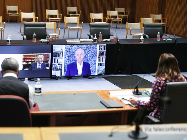 Mr Turnbull gives evidence at the media diversity inquiry. Picture: NCA NewsWire/Gary Ramage