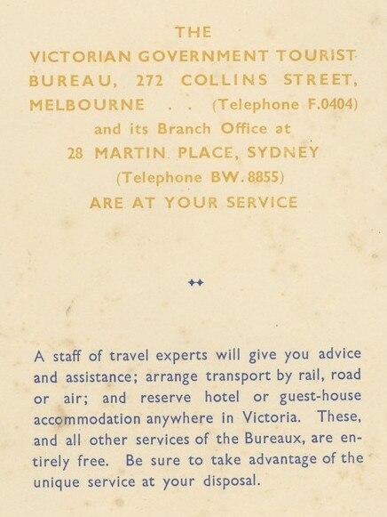 The menu from the Spirit of Progress dining car. Picture: State Library of Victoria