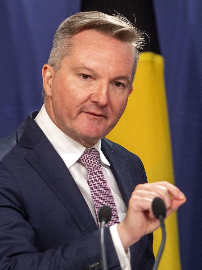 Climate Change and Energy Minister Chris Bowen. Picture: NewsWire/Jeremy Piper