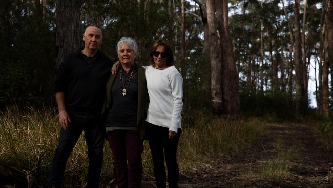 Manyana Matters president Bill Edgar, left, with activists Patti Barlett and Dr Lorraine Larry. Picture: Nathan Schmidt