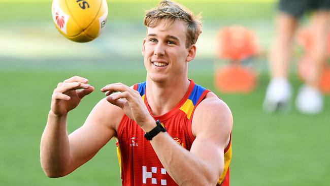 Suns captain Tom Lynch at Gold Coast training.