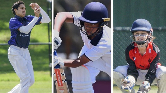 Kingston Hawthorn squad members, from left, Hayagriv Mallichetty, Roshan Gunatilake and Darcy Murray.